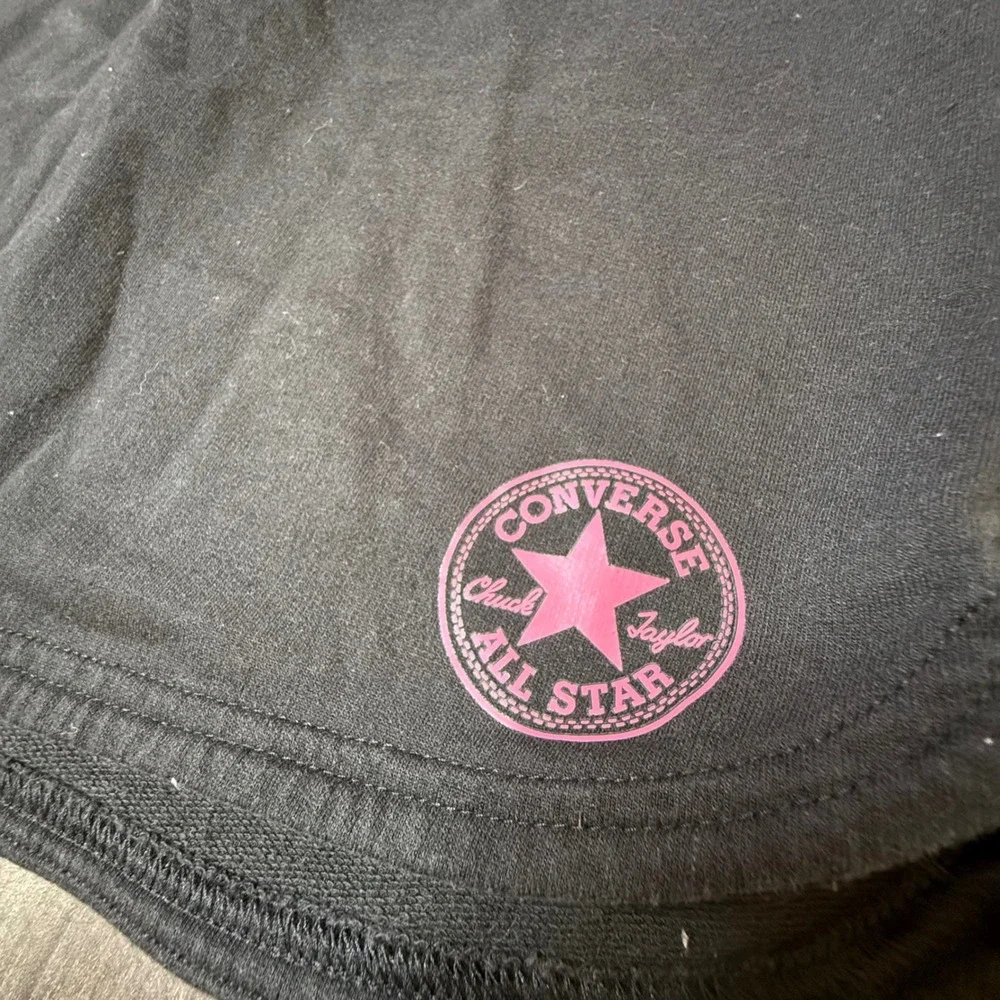 Converse All Star Skirt Girls Youth Black‎ Rainbow Waistband Drawstring 12-13 yr